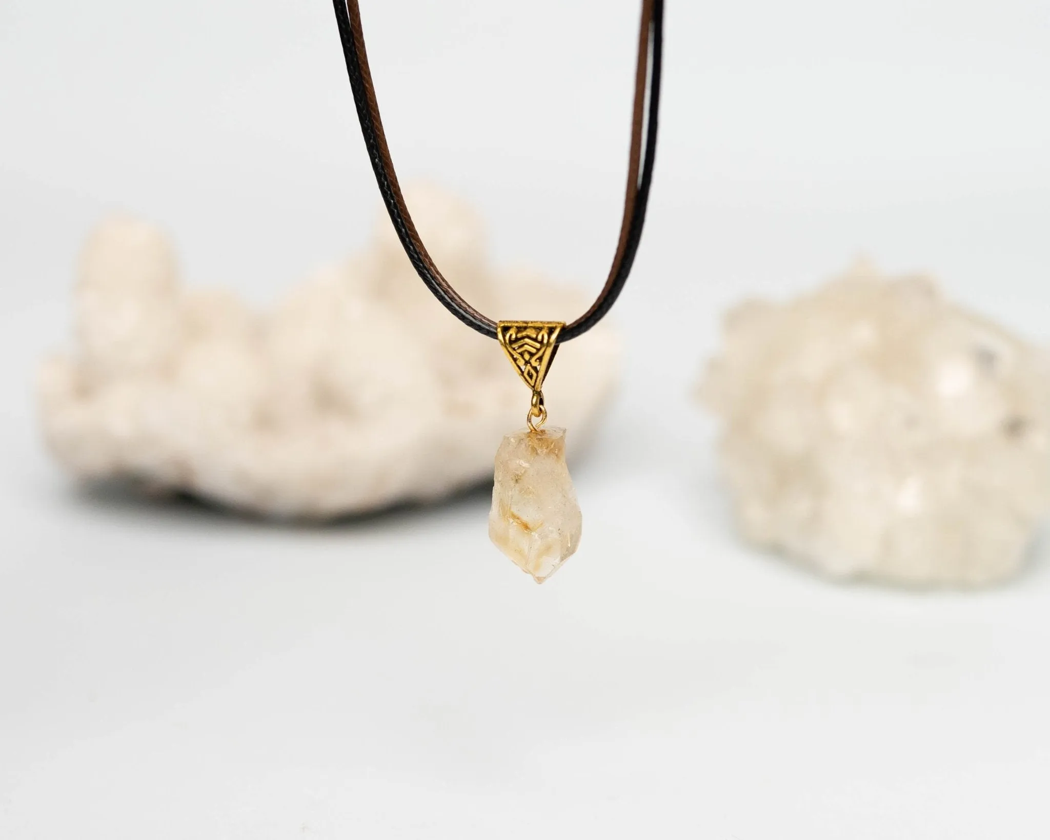 Citrine Raw Pendant