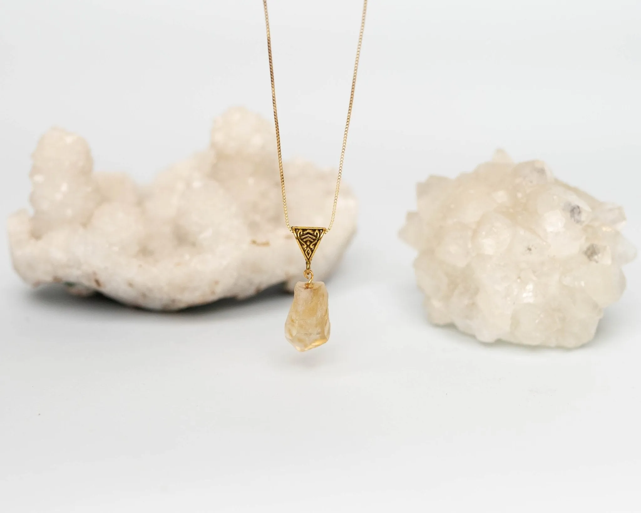 Citrine Raw Pendant