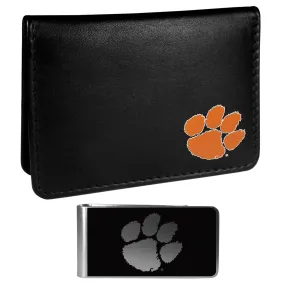 Clemson Tigers Weekend Bi-fold Wallet & Black Money Clip