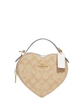 Coach Heart Crossbody In Signature Canvas