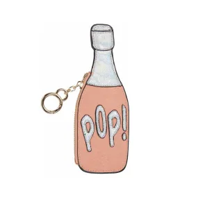 Coin Purse Keychain Pop Champagne Bottle