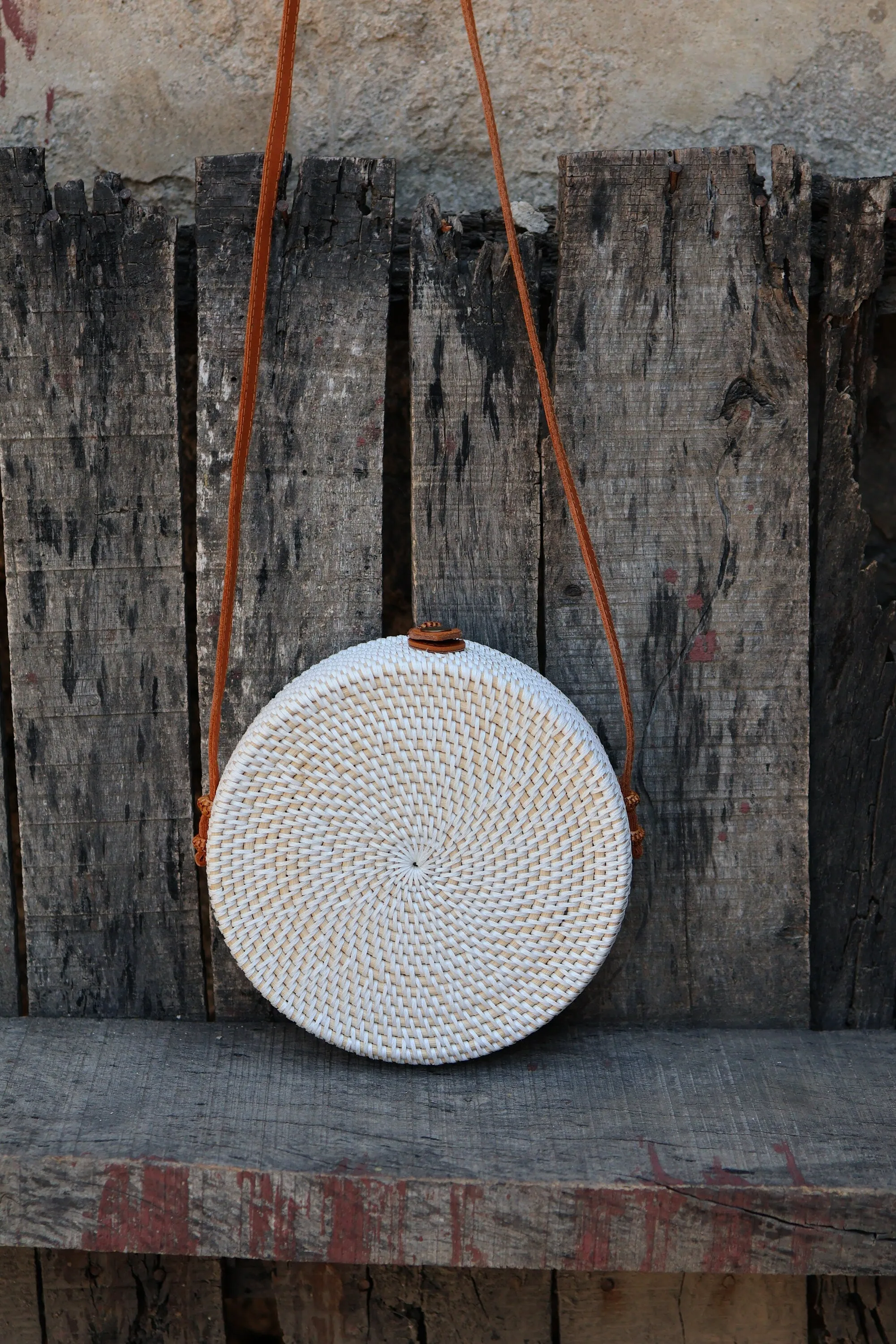 Colorful Round Rattan Bags, Bali Bag, Braided Straw Bag, Woven Crossbody Purse, Bali Sling Bags, Bohemian Rattan Bags, Gift for her