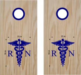 Cornhole Board Decals Nurse RN First Responders Bean Bag Boards Stickers