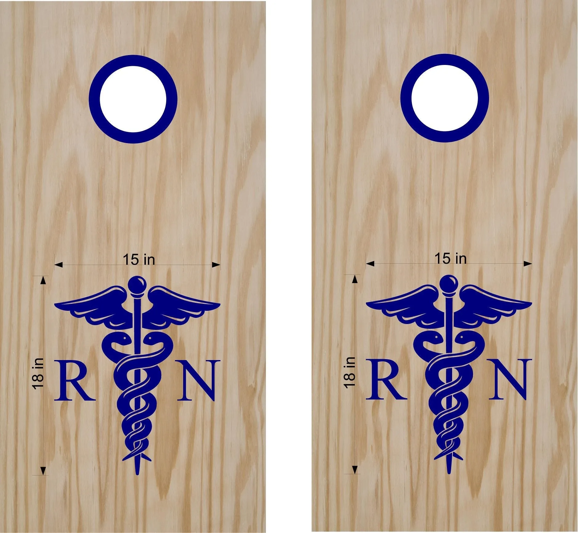 Cornhole Board Decals Nurse RN First Responders Bean Bag Boards Stickers