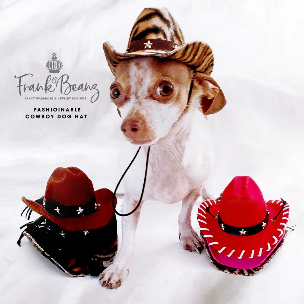 Cowboy Dog Hats for Small Medium Dogs Costumes for Pets