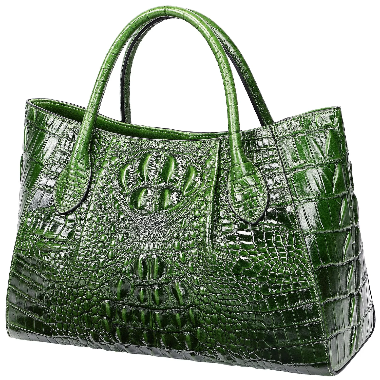 Crocodile Top Handle Bags