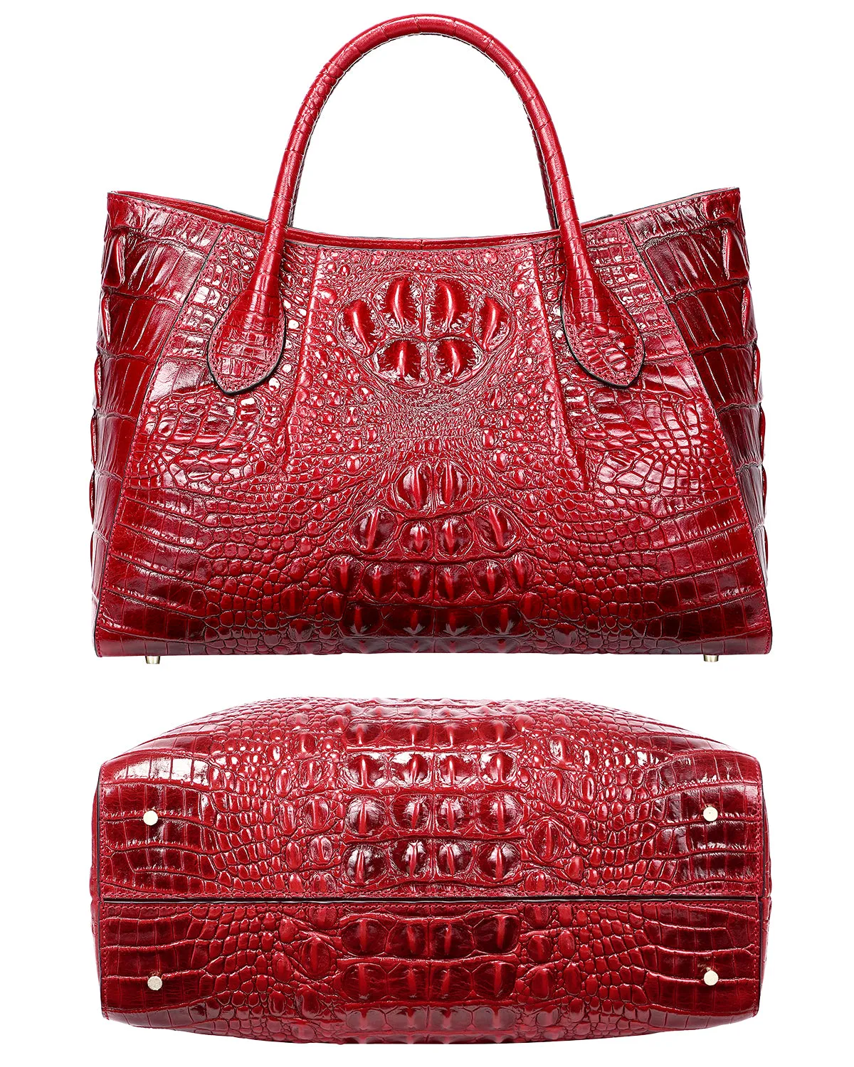 Crocodile Top Handle Bags