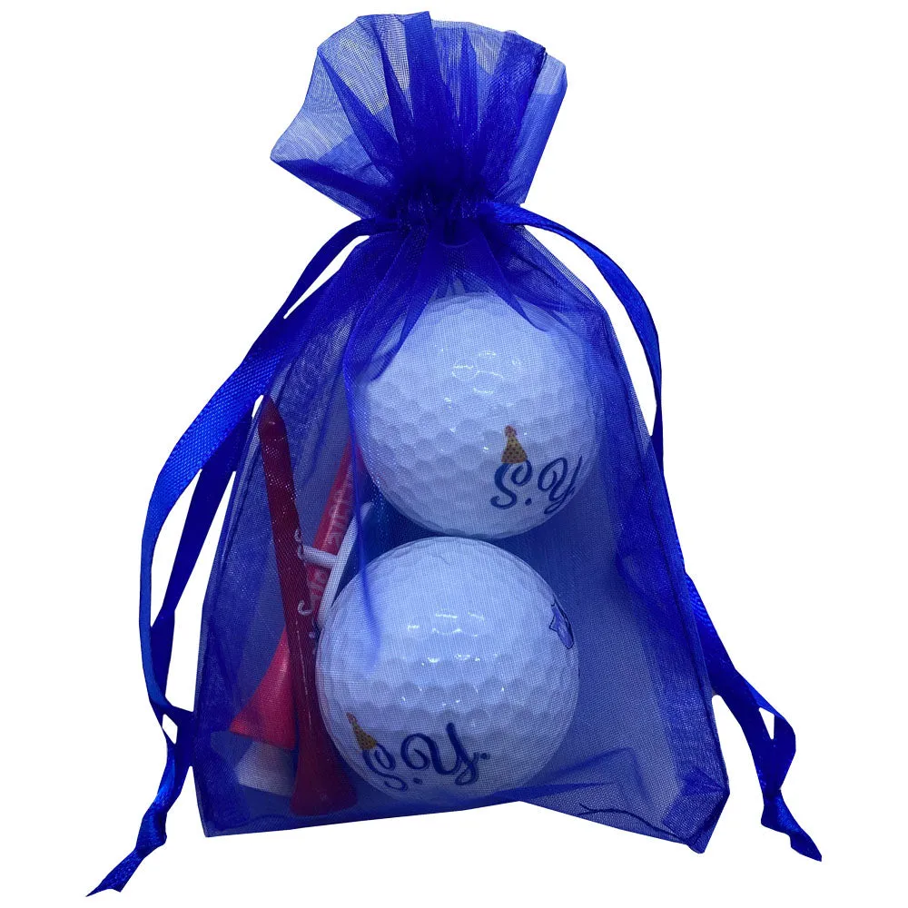 Customizable Birthday 2 Balls & 4 Tees Pack