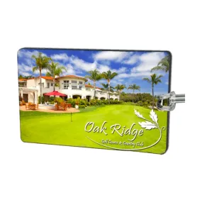 Customizable Ultra Vivid Eco Wood Golf Bag Tag