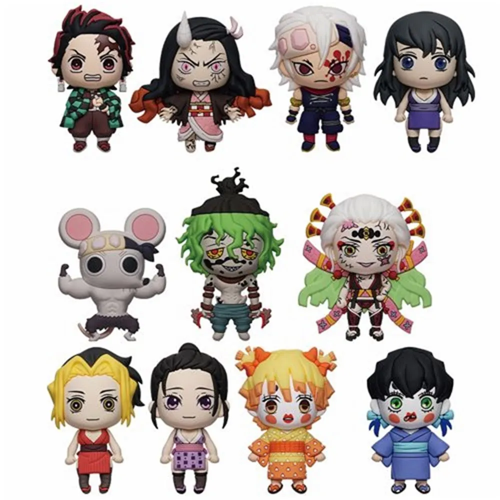 DEMON SLAYER (SEA 2) 3D FOAM KEYRING BLIND BAG ASST - SER. 6-24pcs PDQ