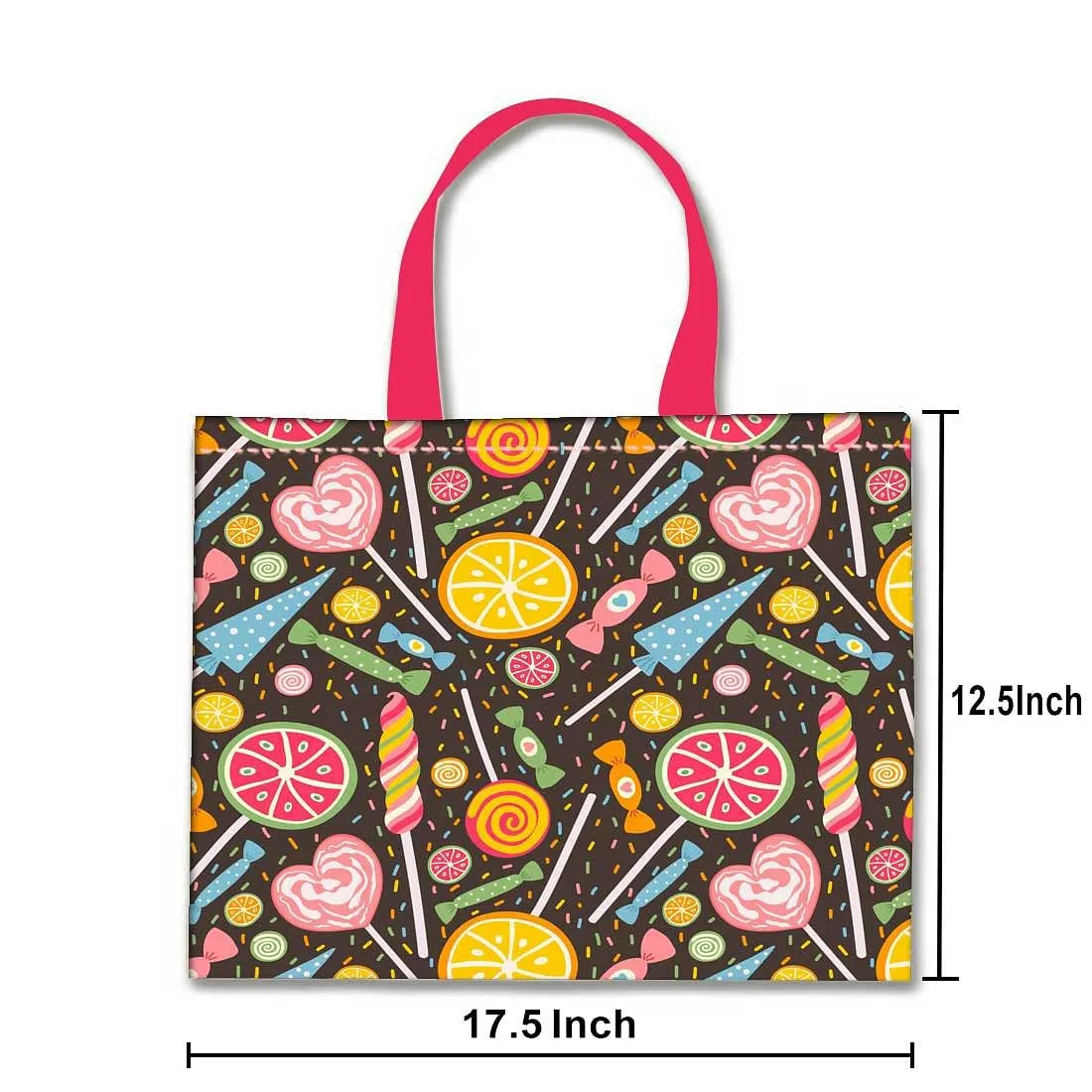 Designer Tote Bag With Zip Beach Gym Travel Bags -  Lemon and Candy