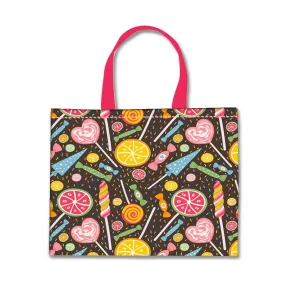 Designer Tote Bag With Zip Beach Gym Travel Bags -  Lemon and Candy