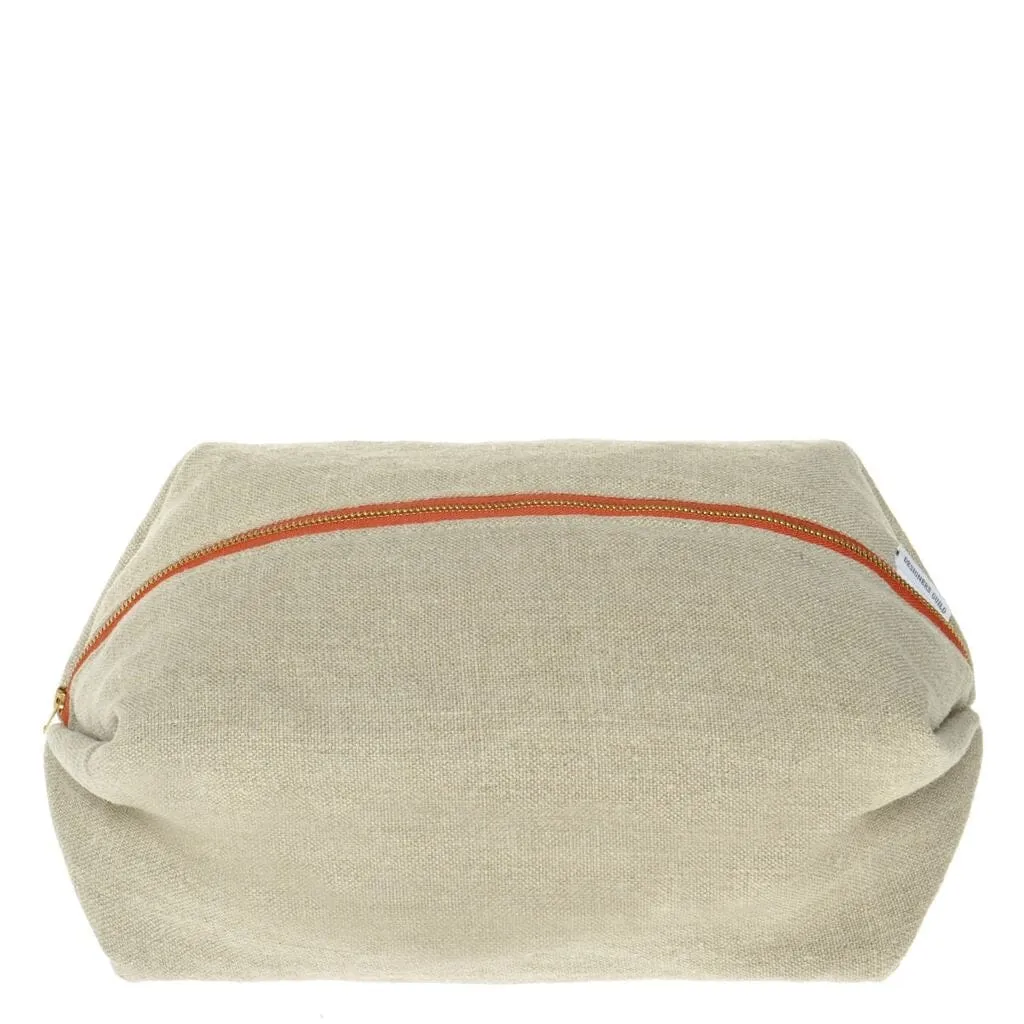 Designers Guild Brera Lino Pebble Large Toiletry Bag