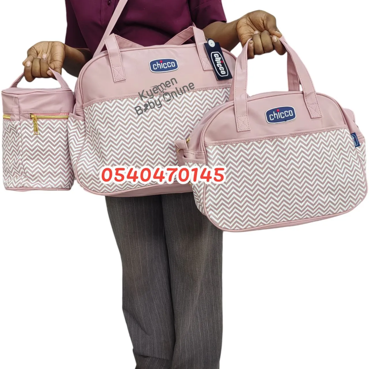 Diaper Bag (Chicco 3 In 1 Leather Bag)