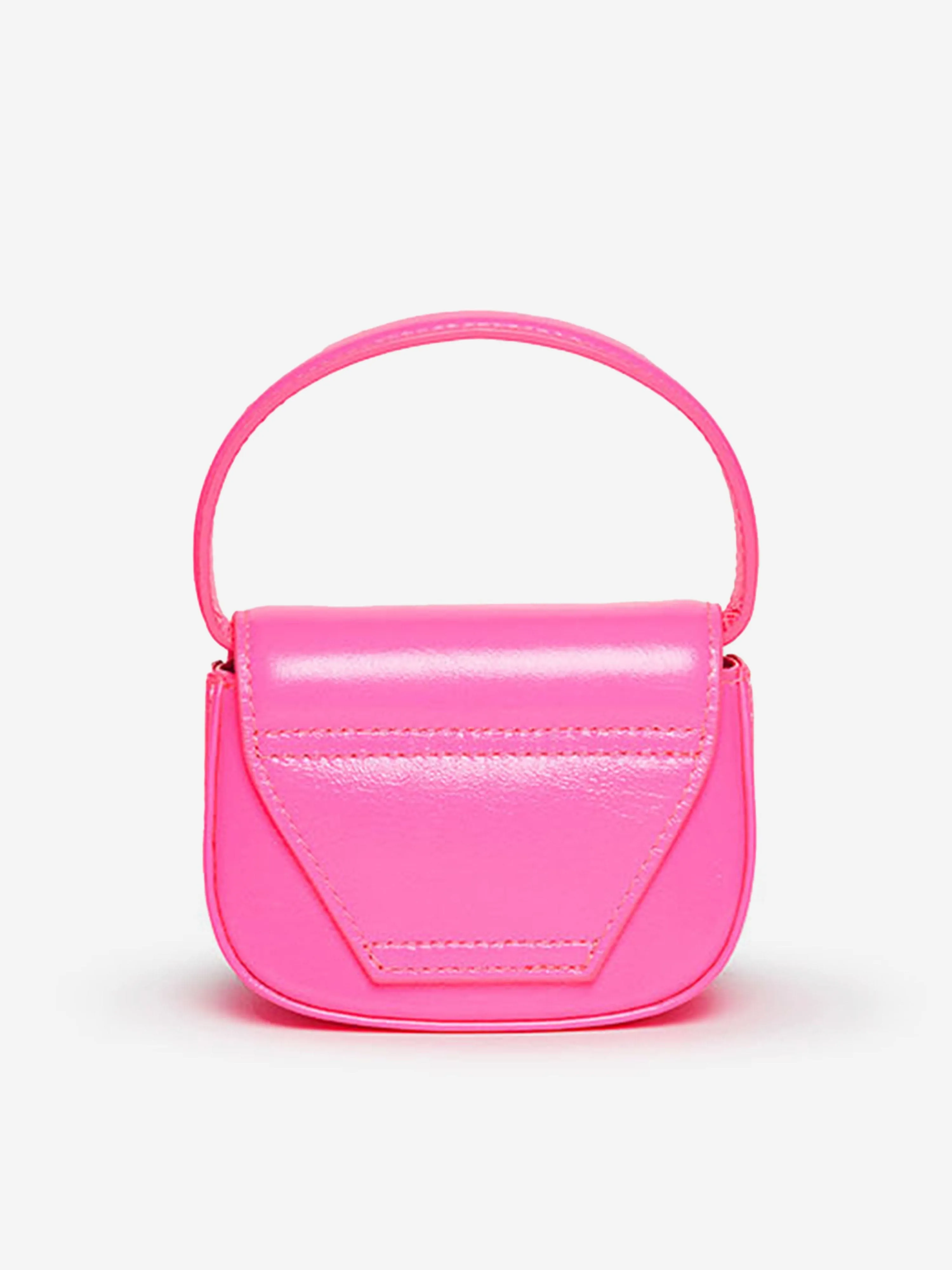 Diesel Girls Leather Logo Mini Bag in Pink (9.5cm)