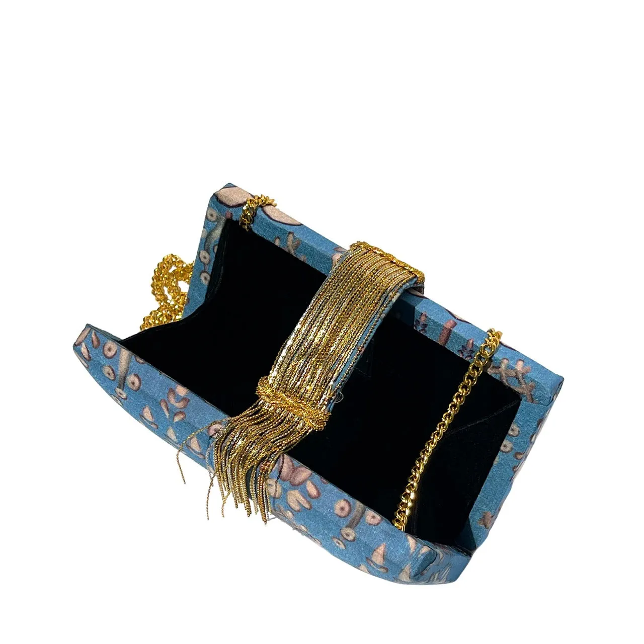 Diya Fringe Clutch