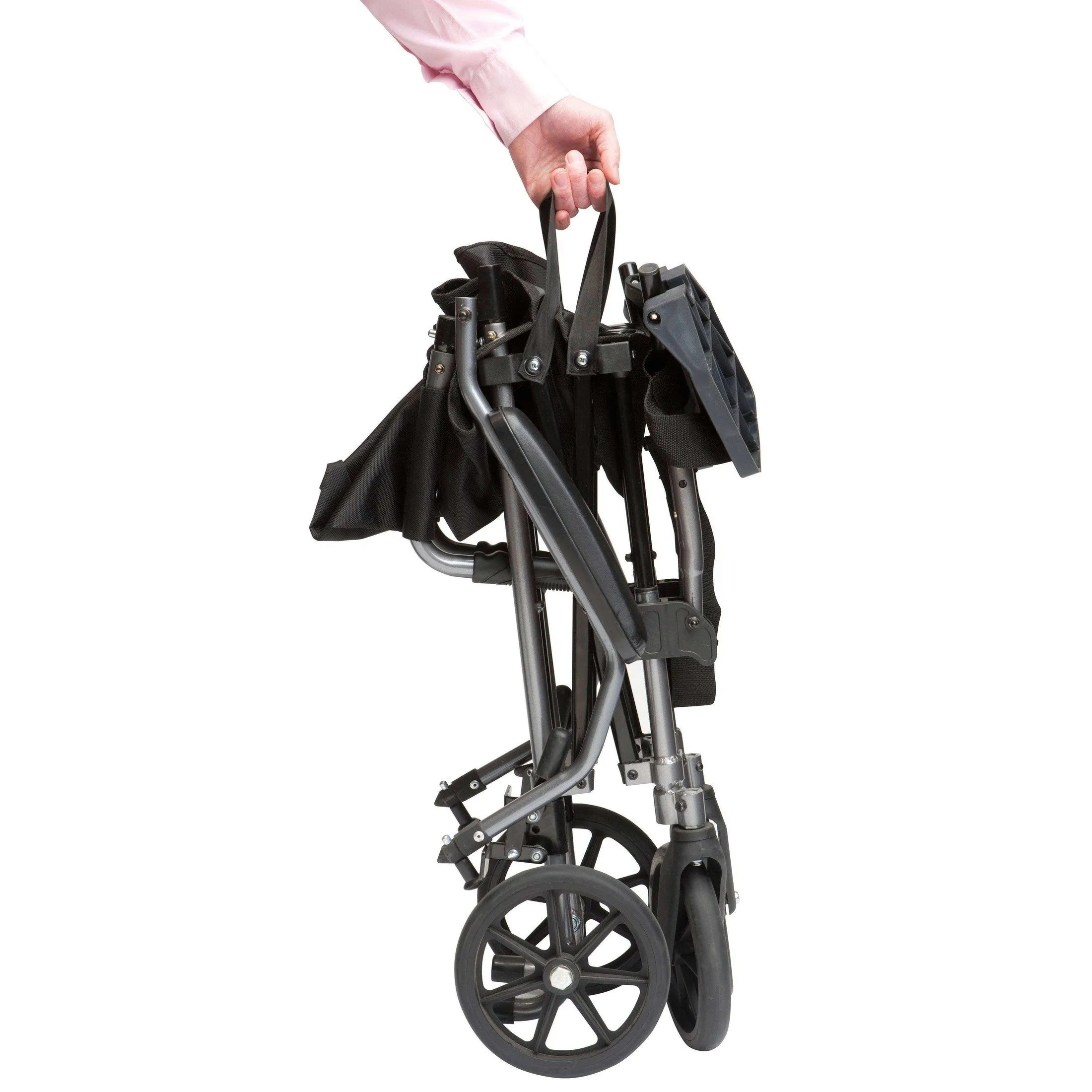 Drive Medical Travelite Chair in a Bag Transport Wheelchair