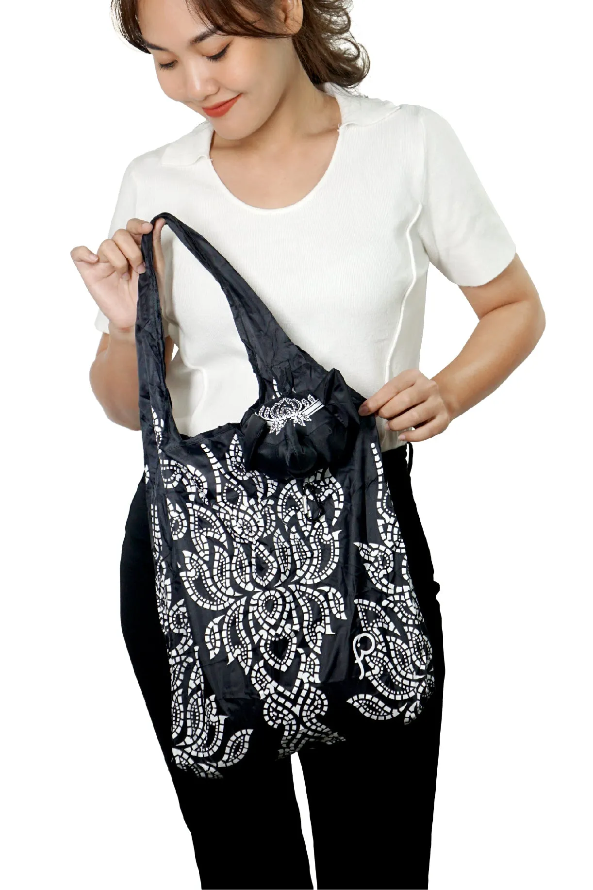 ELEPH EASY BAG CHALU : Black / White