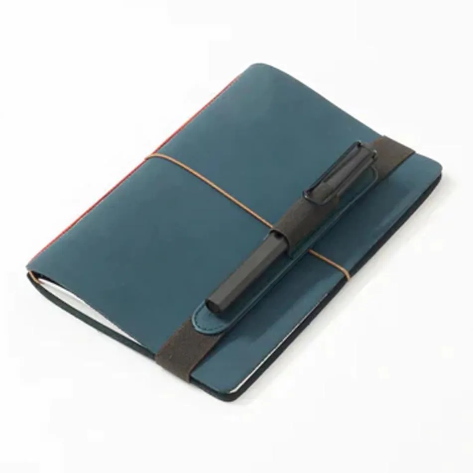 Endless Explorer - Refillable Leather Regalia Paper Journal - Blue