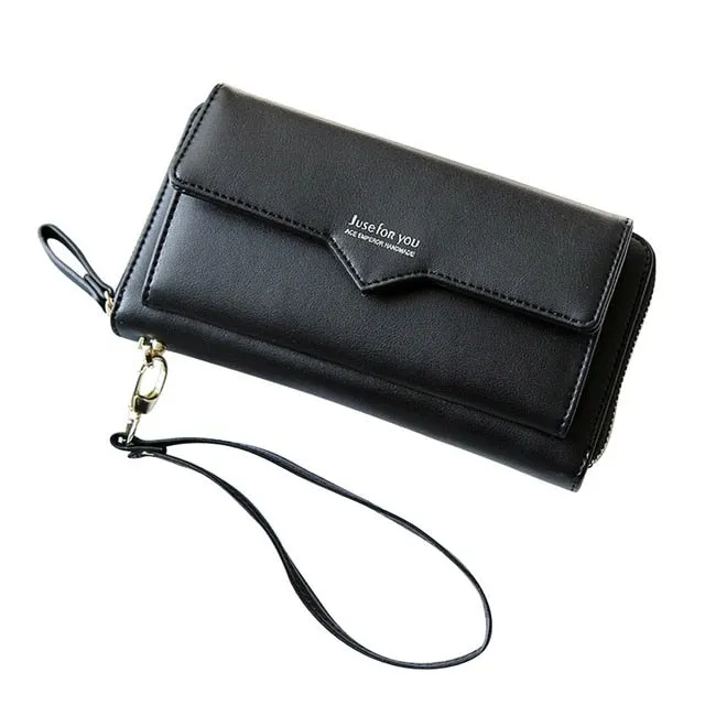 Fashion Women Leather Long Purse Wallet