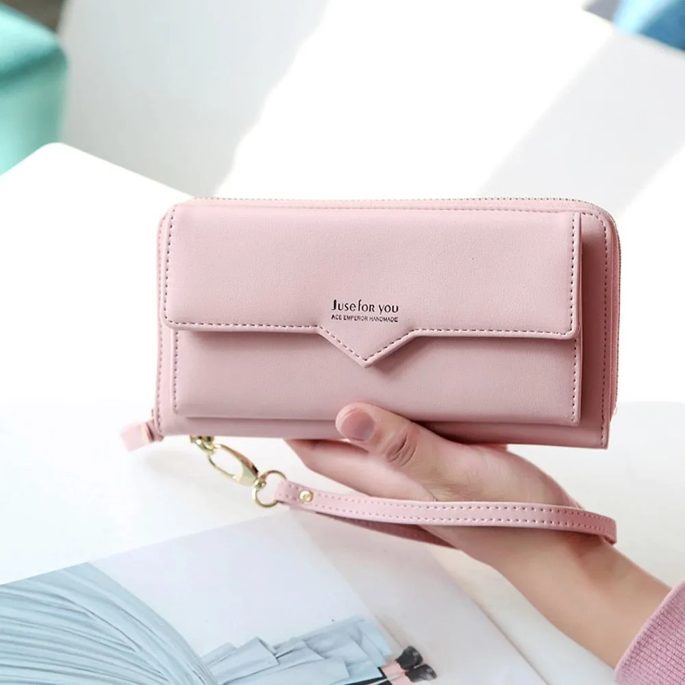 Fashion Women Leather Long Purse Wallet