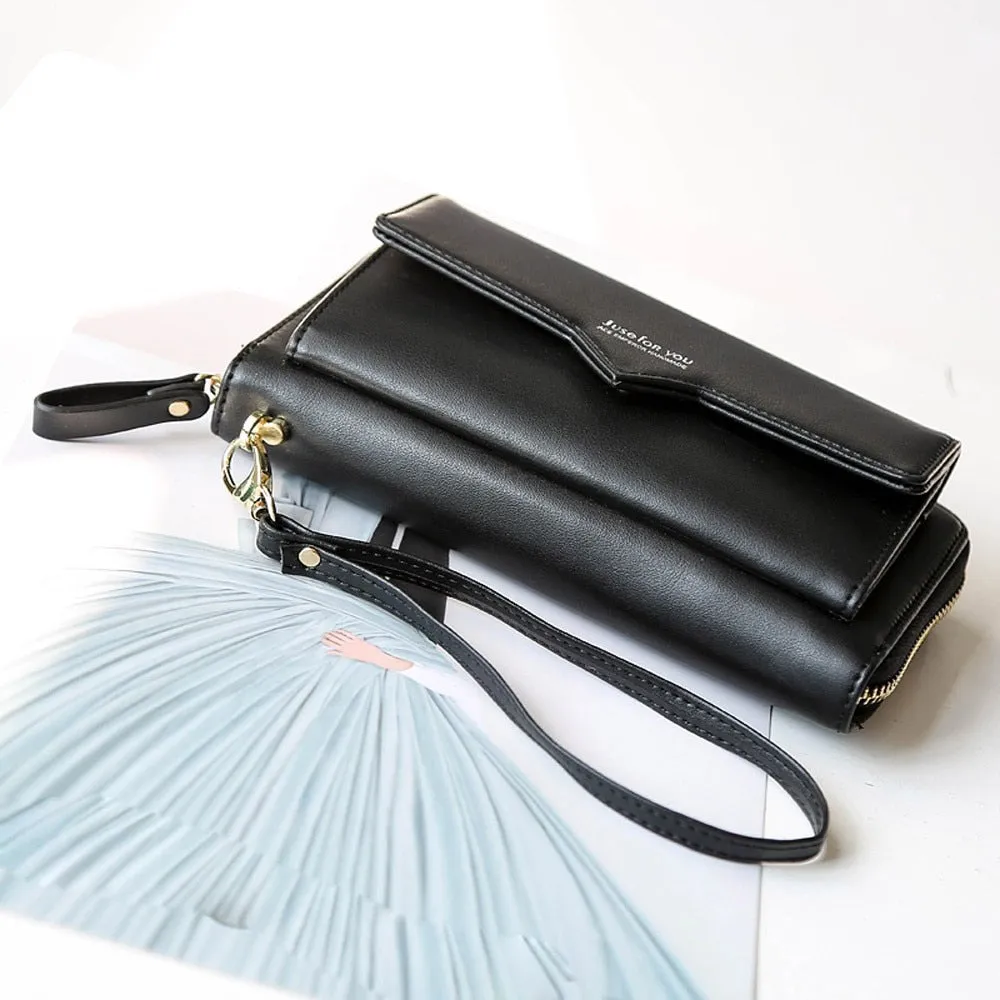 Fashion Women Leather Long Purse Wallet