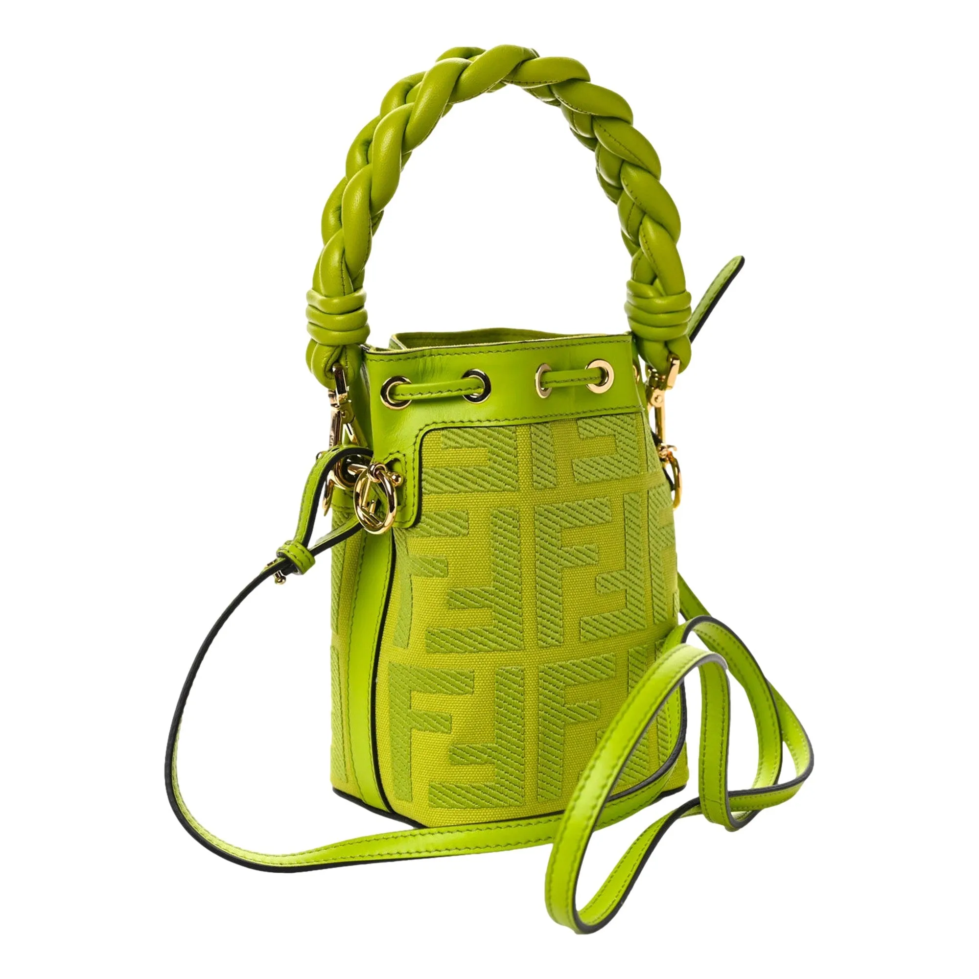 Fendi Wasabi Mon Tresor Mini Bucket Bag