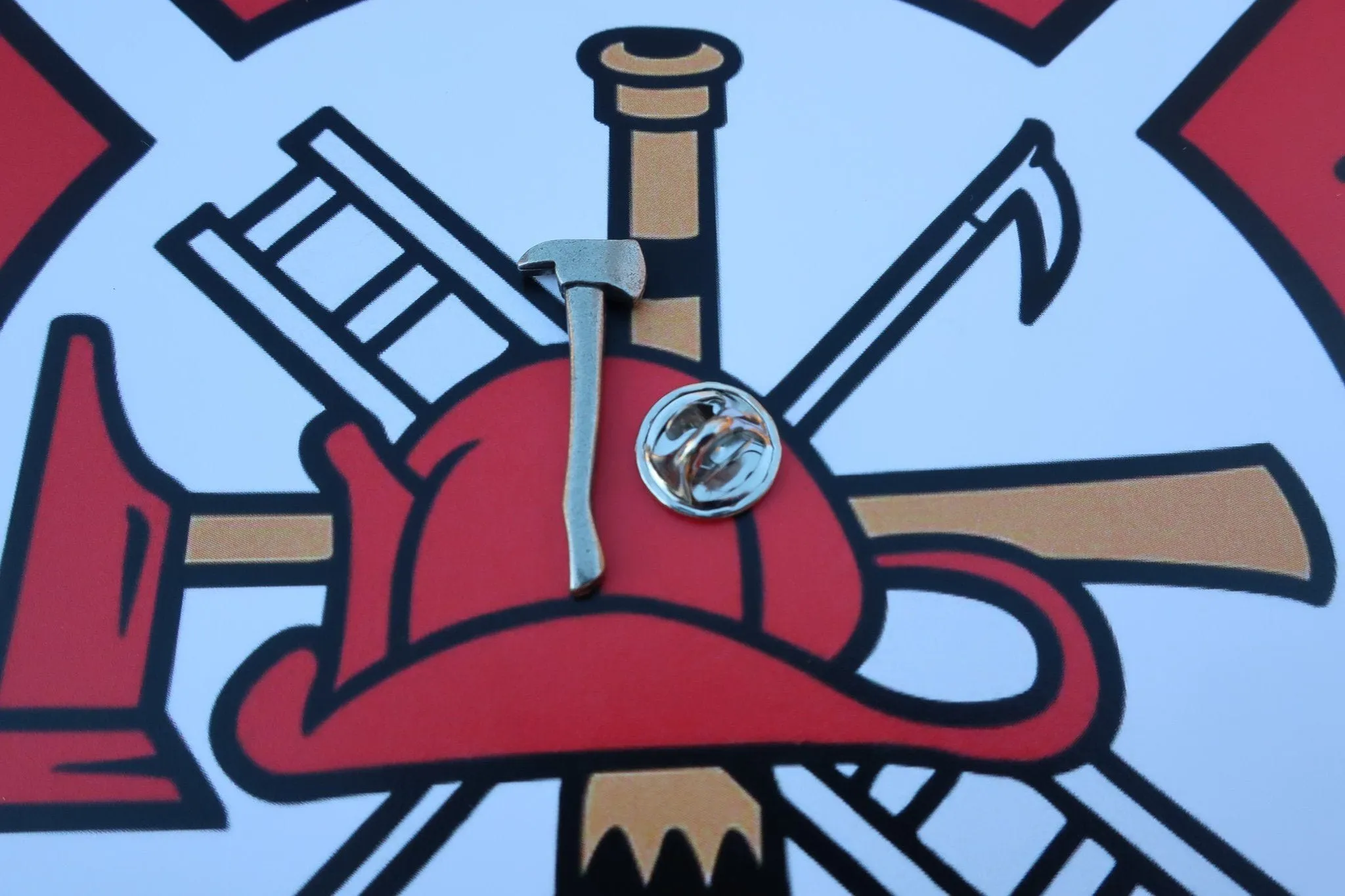 Fireman's Axe Lapel Pin