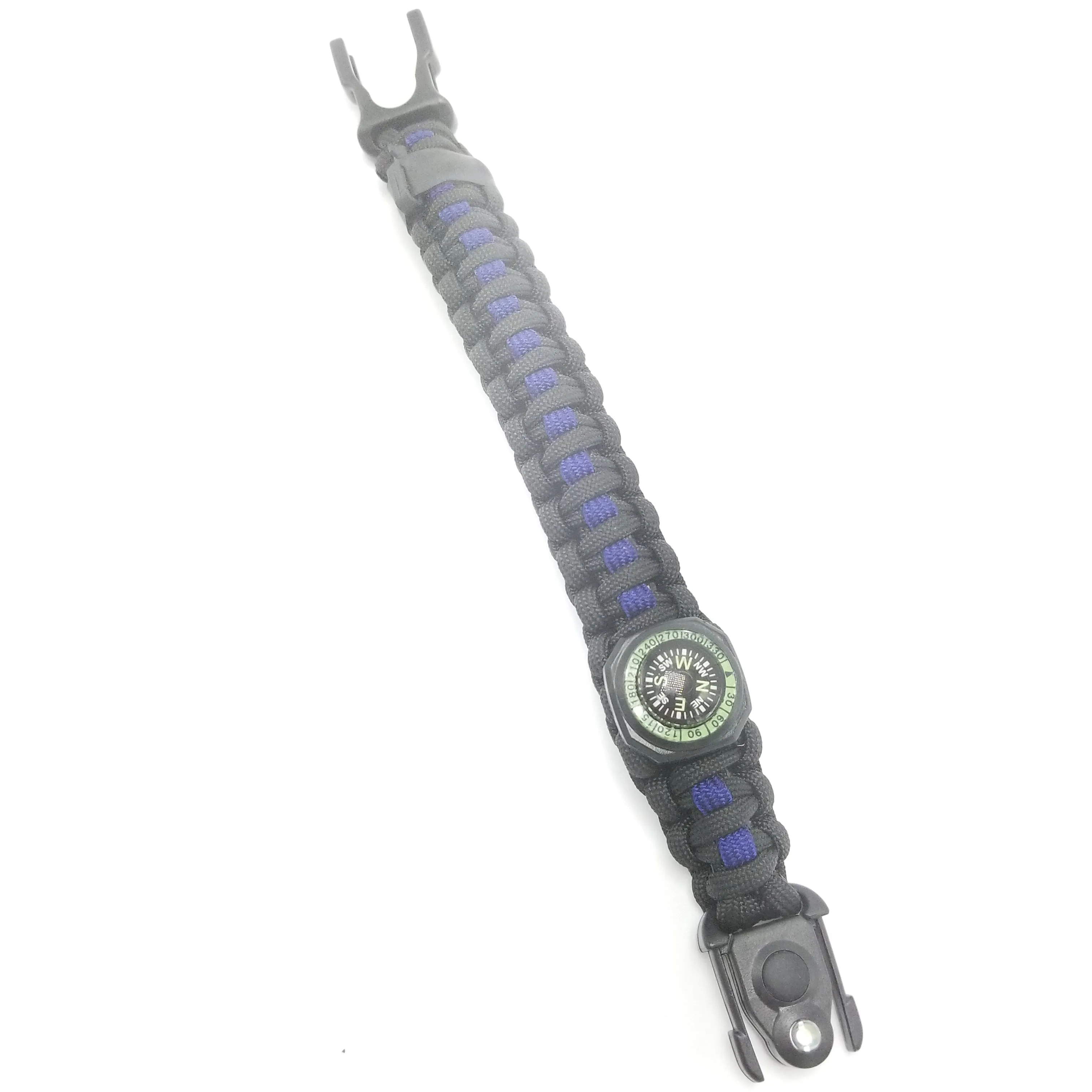 First Responder Strap - Police LEO backup duty gear w/ light, cuff key, seatbelt cutter, compass.