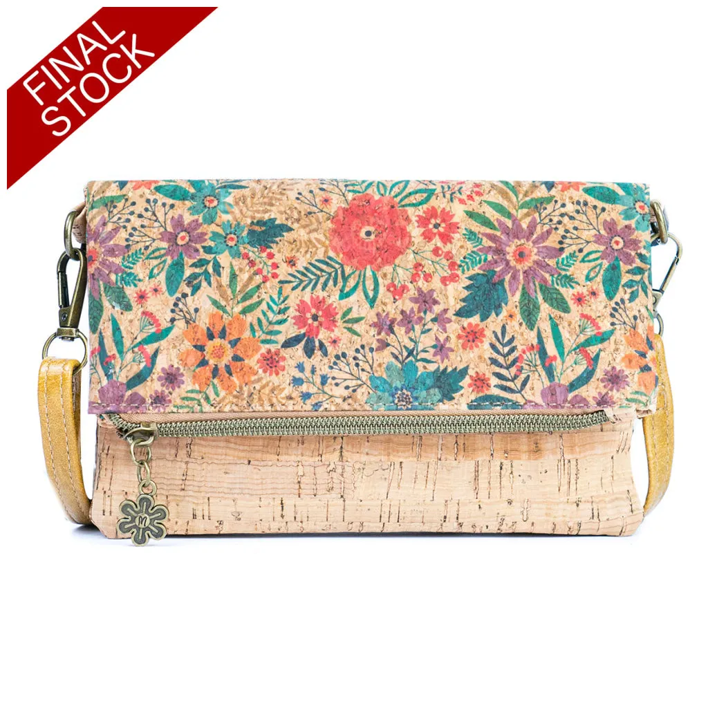 Flash Sale Printed Cork Foldable Crossbody and Phone Bag for Women BAGD-554