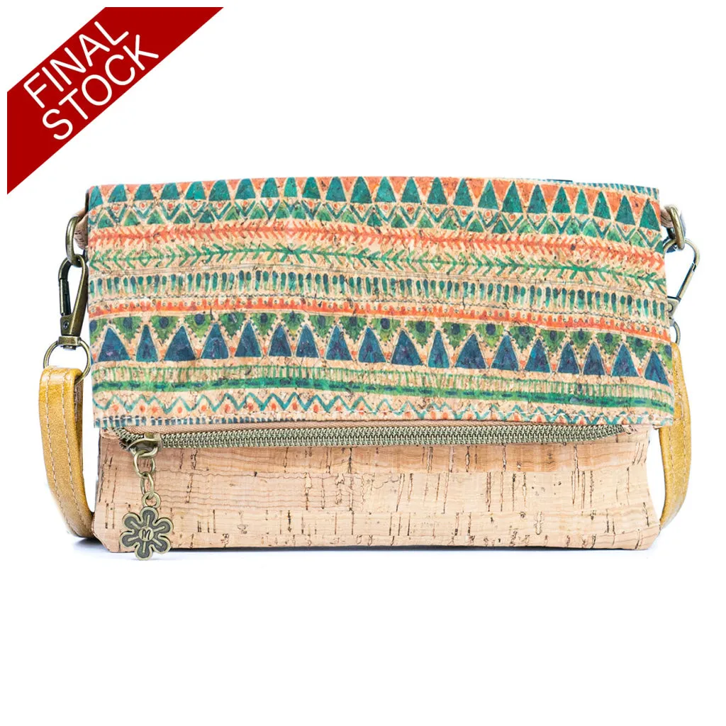 Flash Sale Printed Cork Foldable Crossbody and Phone Bag for Women BAGD-554