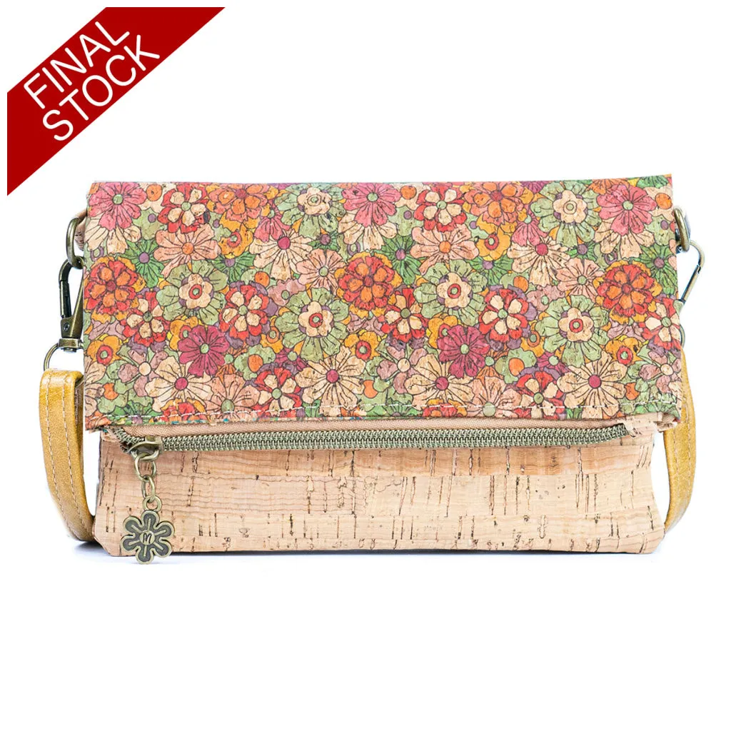 Flash Sale Printed Cork Foldable Crossbody and Phone Bag for Women BAGD-554