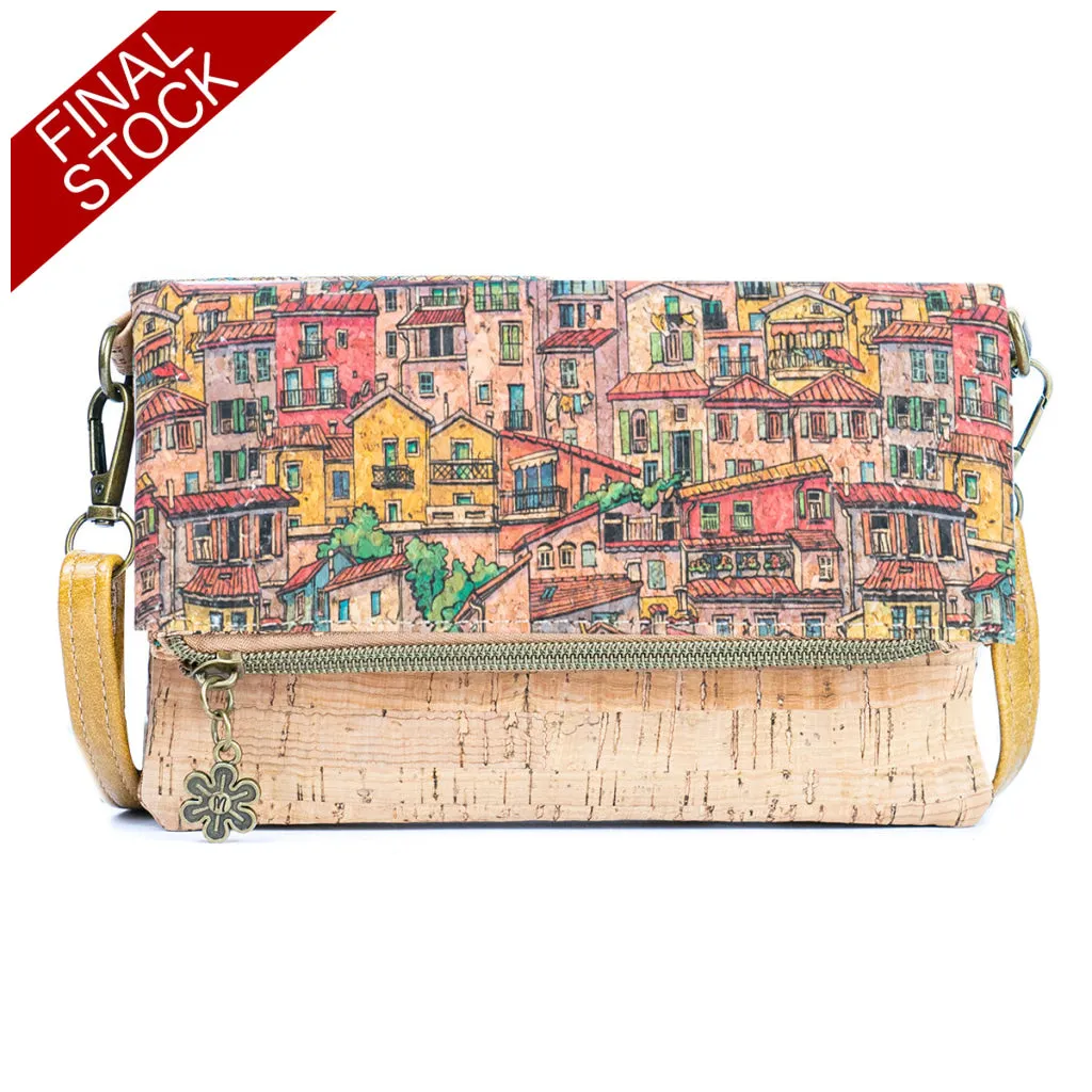 Flash Sale Printed Cork Foldable Crossbody and Phone Bag for Women BAGD-554