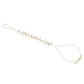 Flirty Diamond Fringe Bringlet Hand Chain