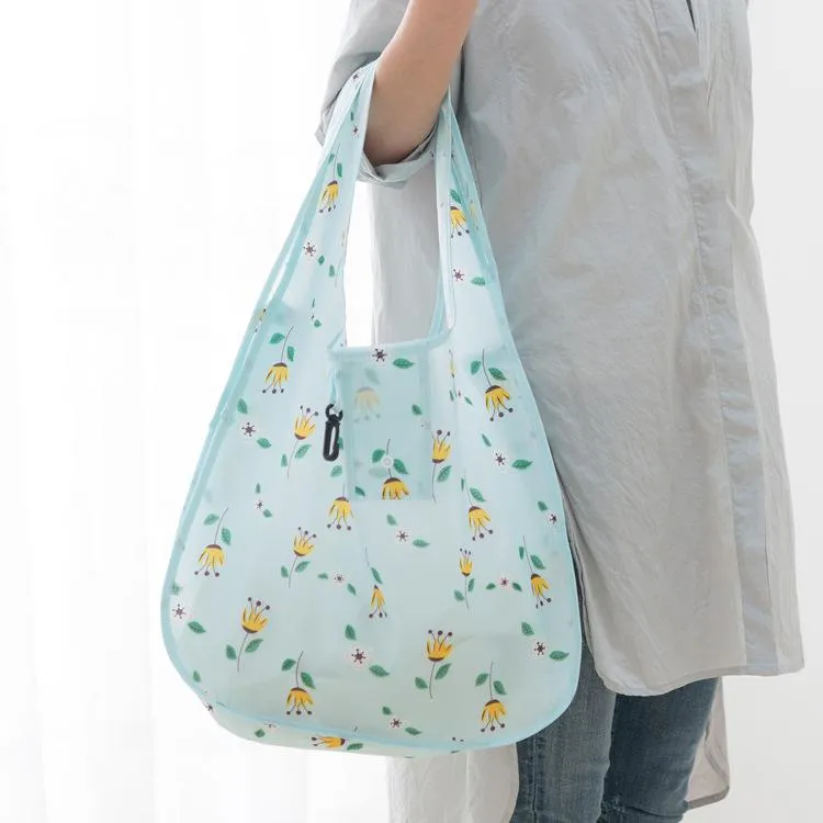 Foldable supermarket shopping bag