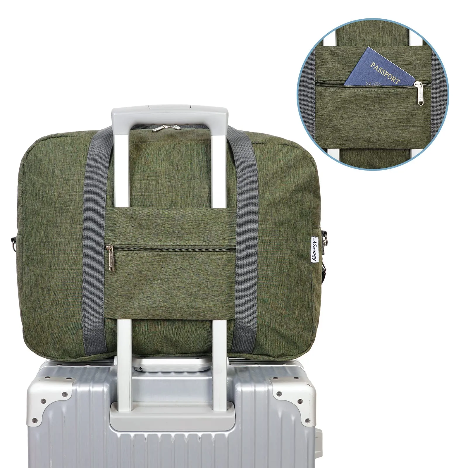 Foldable Travel Duffel Bag Carry on Luggage With Shoulder Strap