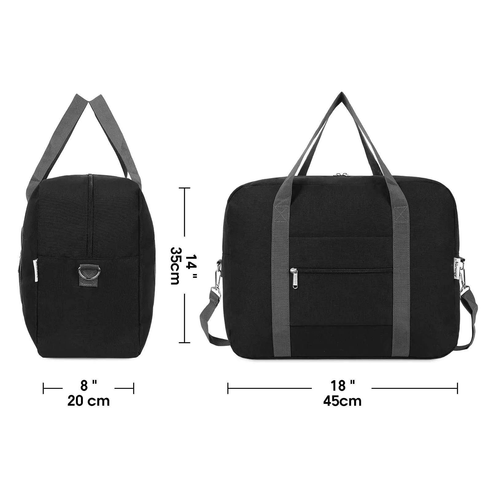 Foldable Travel Duffel Bag Carry on Luggage With Shoulder Strap