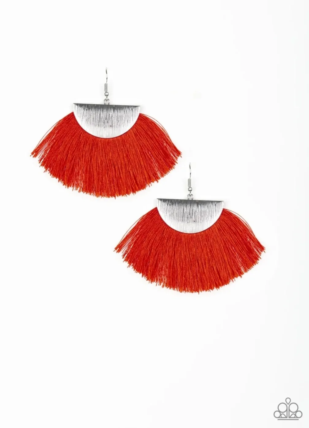 Fox Trap Red Earring Hook - Paparazzi  Accessories