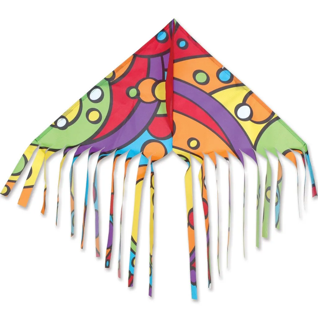 Fringe Delta Kite - Rainbow Orbit