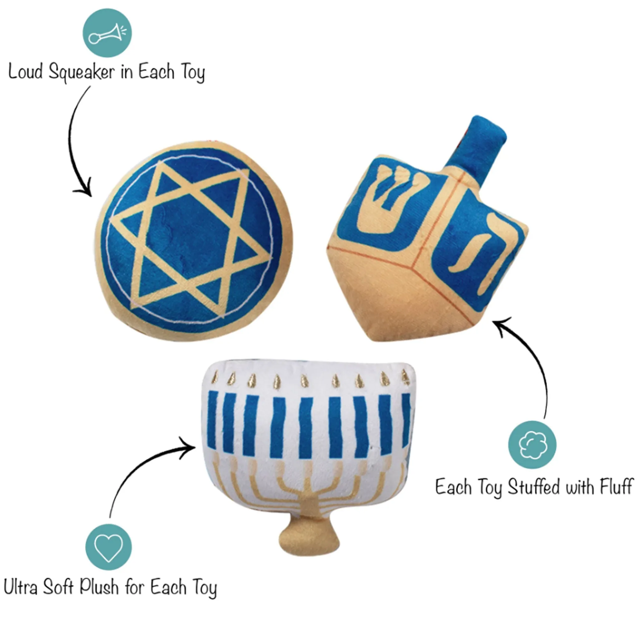 Fringe Happy Hanukkah Set Dog Toy