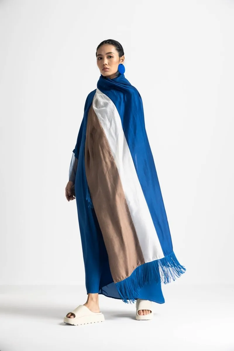 Fringe Scarf - Electric Blue