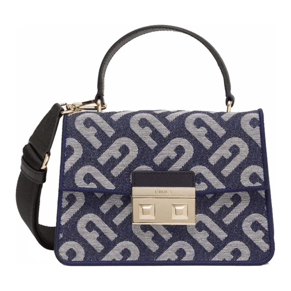 Furla Bella Mini Top Handle Bag - Denim Blue