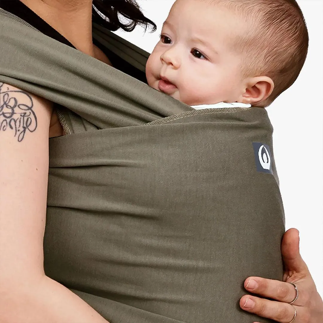 Gaia Baby Gaia Stretchy Baby Wrap Carrier - Organic Cotton -  Forest Green