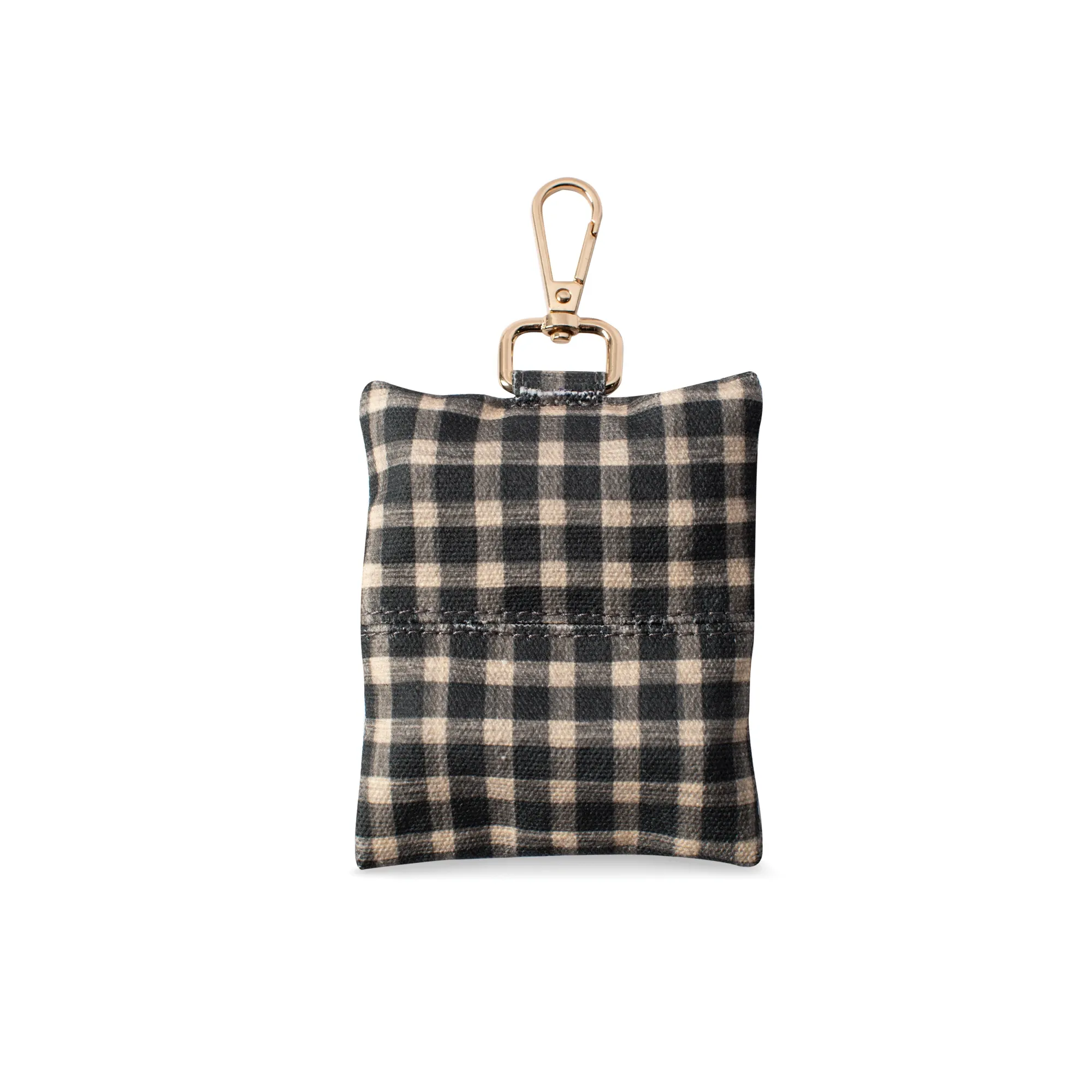 Gingham Canvas Dog Waste Bag Dispenser