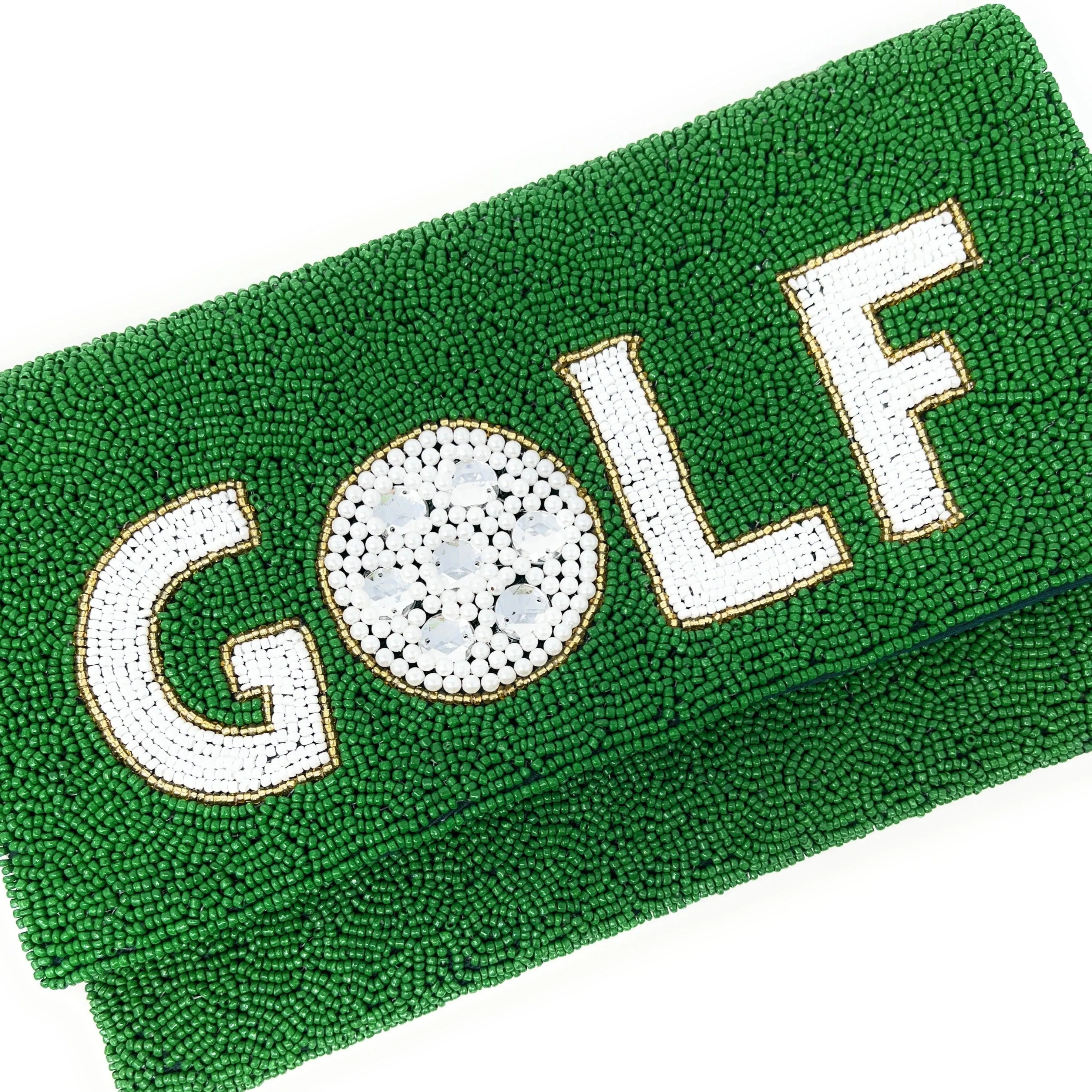 Golf Beaded Clutch Purse