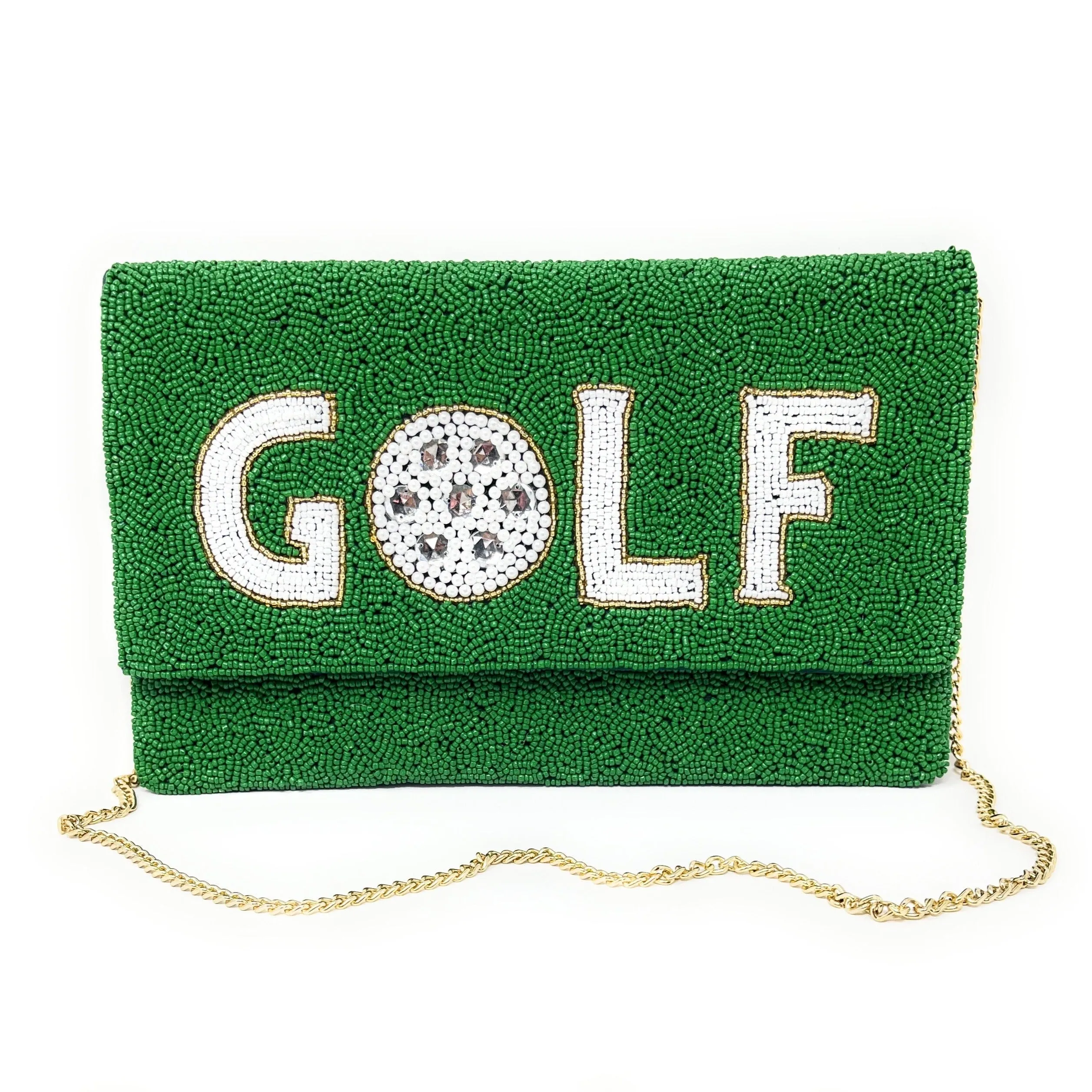 Golf Beaded Clutch Purse