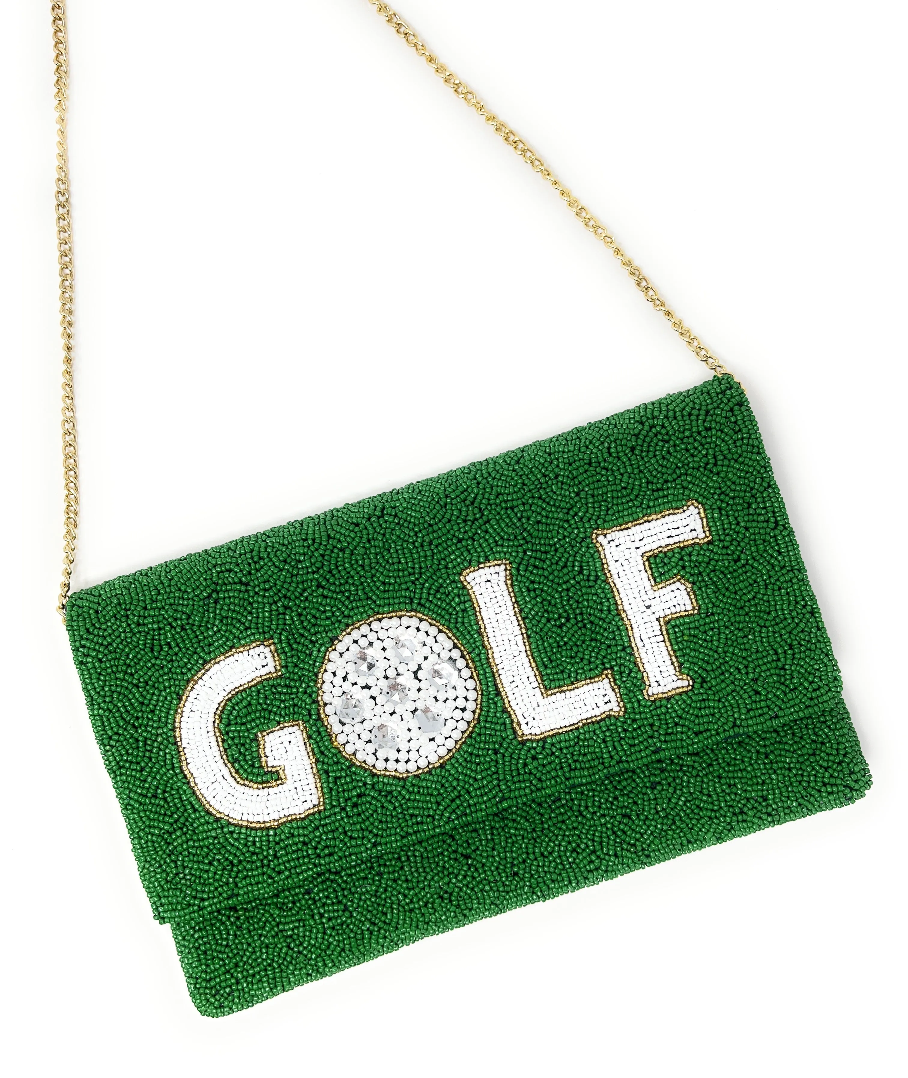 Golf Beaded Clutch Purse