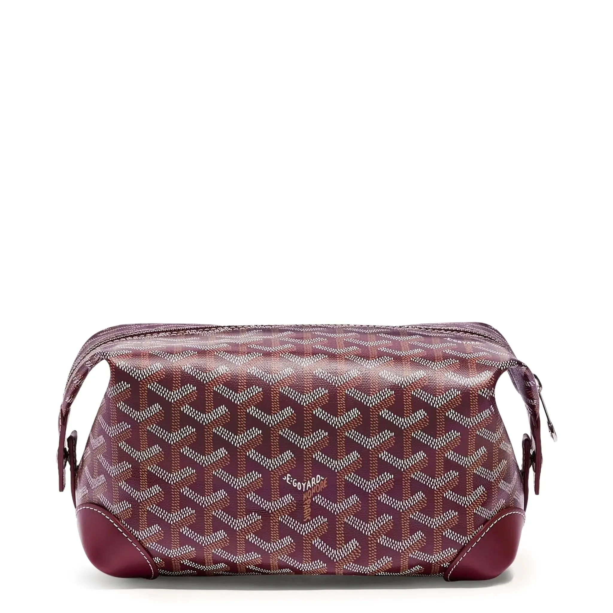 Goyard Bowling 25 Burgundy Toiletry Bag