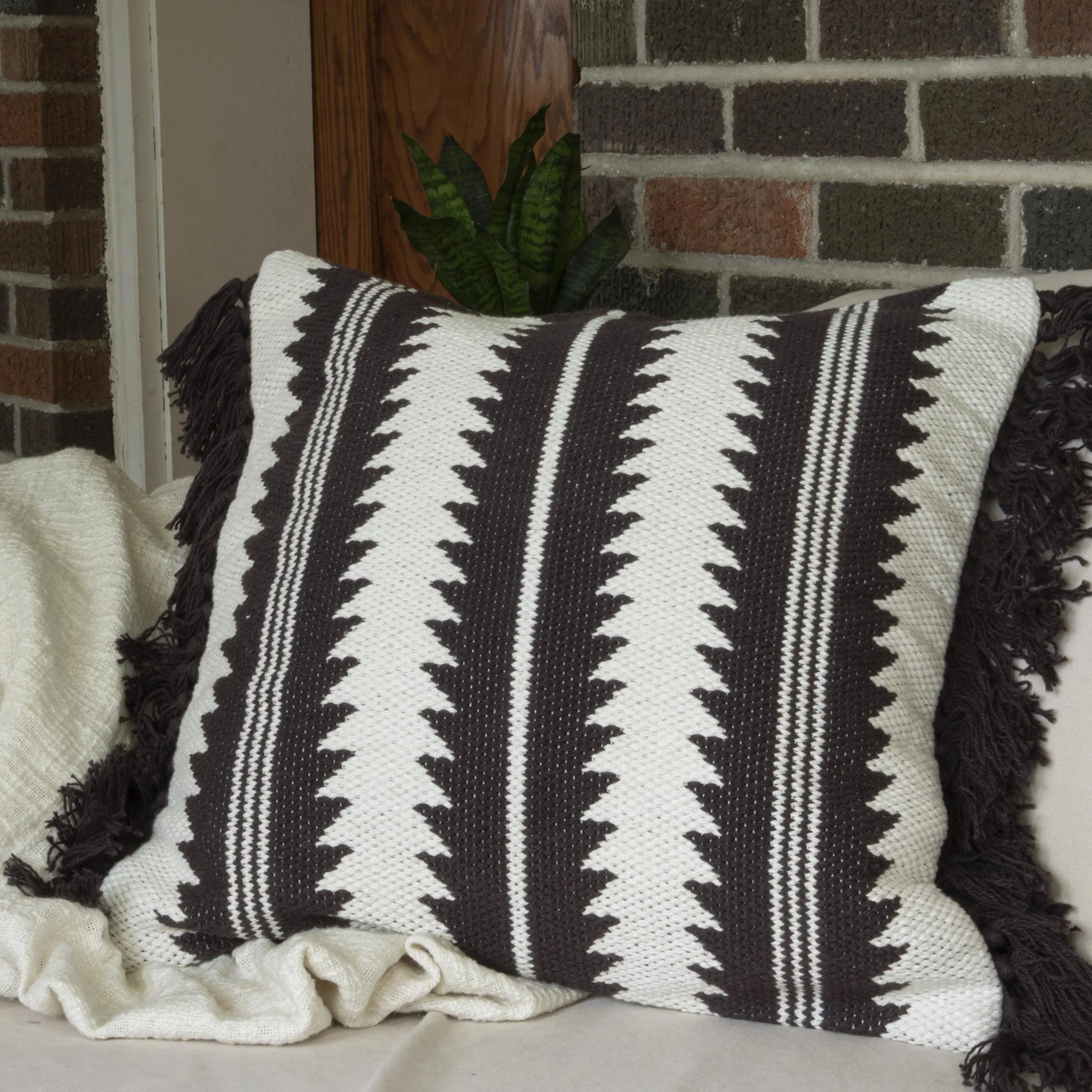 Hand Woven Phoenix Pillow