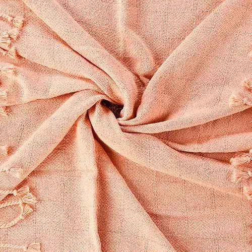 Heather 80213PCH Peach Throw Blanket